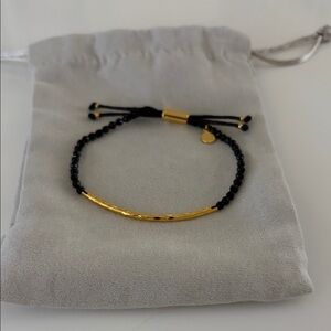 Gorjana Gold and Black Beaded Bracelet